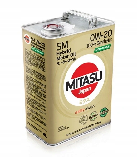 MITASU MOLY-TRIMER SM 0W20 GF-4 HYBRID 4L MJ-M02