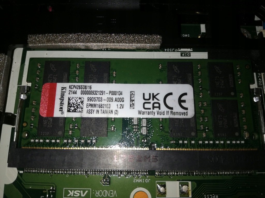 Pamięć RAM Kingston DDR4 16 GB 2666