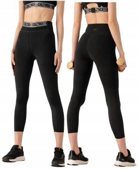 LEGGINSY TRENINGOWE 4F ANNA LEWANDOWSKA CZERŃ r.XS