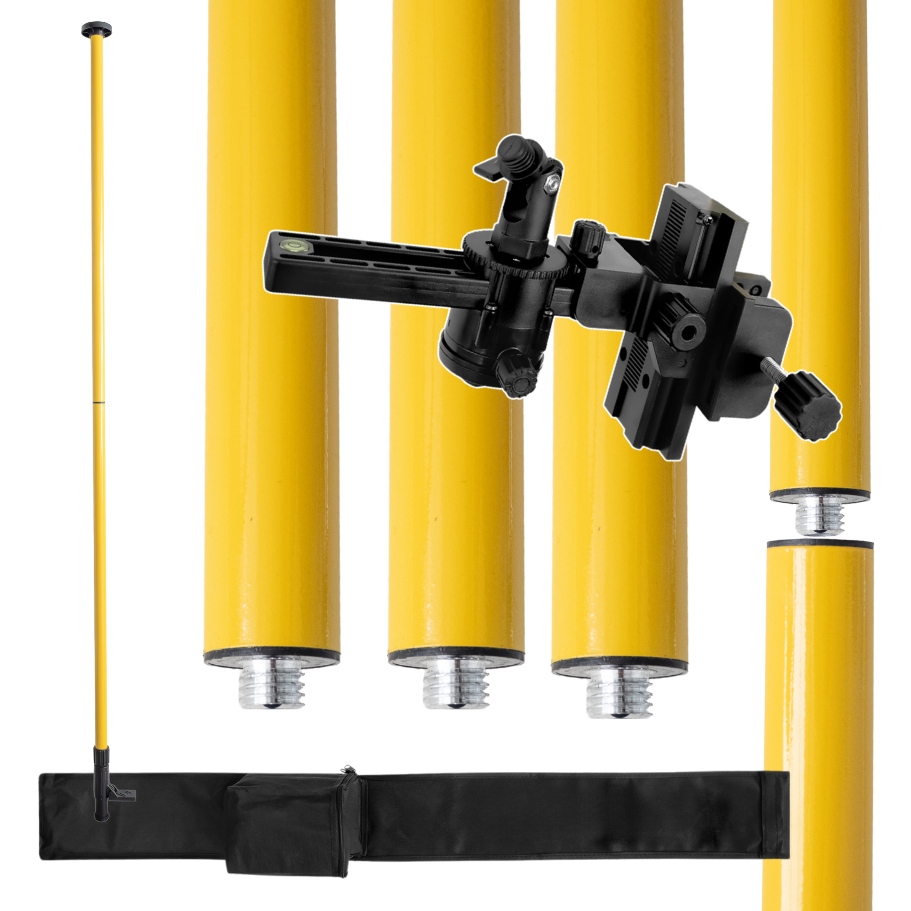 TYCZKA ROZPOROWA statyw do lasera poziomicy laserowej 365CM uchwyt obrotowy