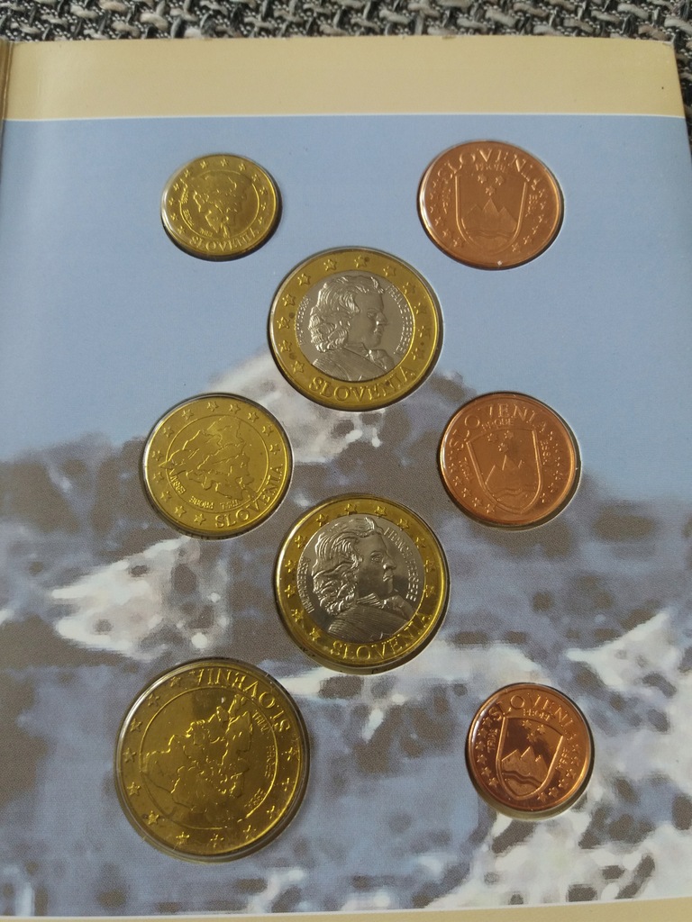 SŁOWENIA 2004 zestaw próbnych euro