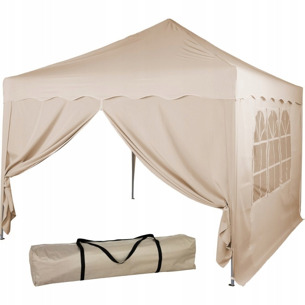 Pawilon beżowy 3x3 m 7836497953 oficjalne archiwum Allegro Namiot ekspresowy 3x3m, beżowy, premium