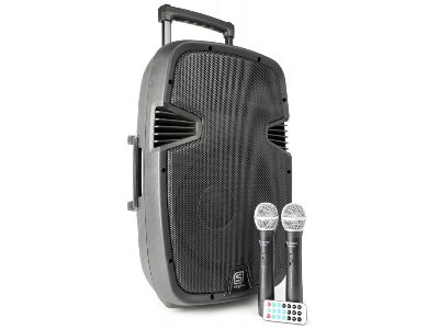 Kolumna mobilna SPJ-PA912 12'' USB MP3 BT 2x MIC