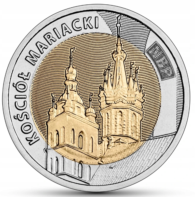 5 ZŁOTYCH -2020- KOŚCIÓŁ MARIACKI - SERIA ODKRYJ POLSKĘ- MONETA MENNICZA