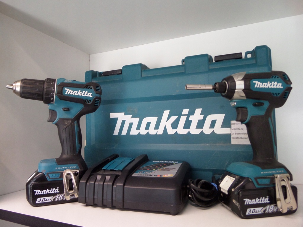 Zestaw Makita Wkrętarka DDF485+Zakrętarka DTD153 - 12669496912 ...