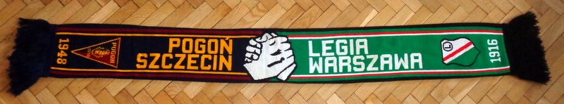 LEGIA Warszawa / Pogoń Szczecin - szalik .