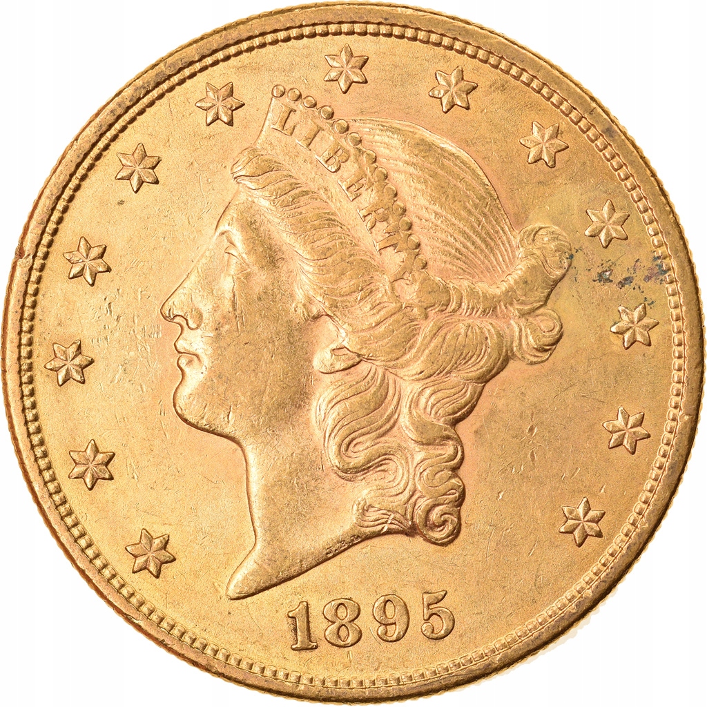 Moneta, USA, Liberty Head, $20, Double Eagle, 1895