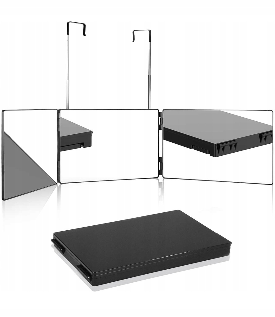 LUSTRO POTRÓJNE DO ZAWIESZENIA 30X19,2X2,7 CM 180 STOPNI CY-043