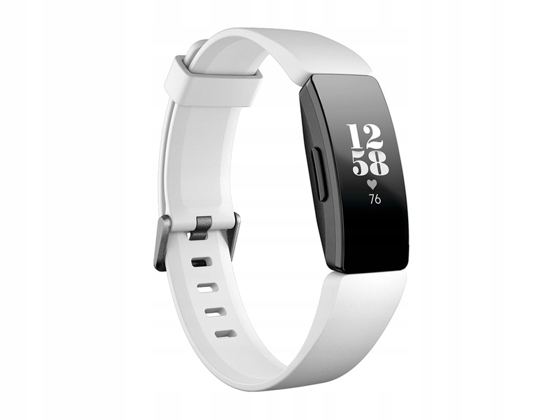 Biały Smartband FITBIT Inspire HR WR50 BT Android