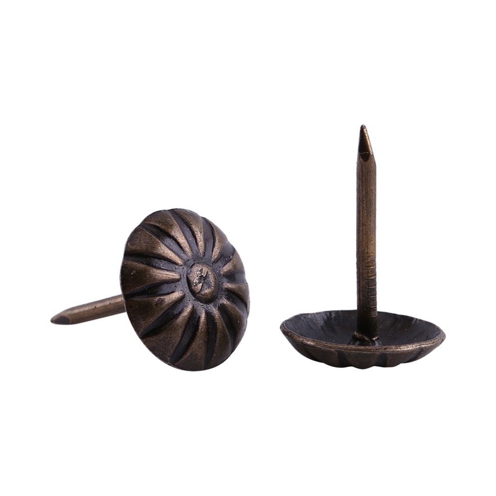 100X GWOŹDZIE TAPICERSKIE OZDOBNE METAL 11X16MM
