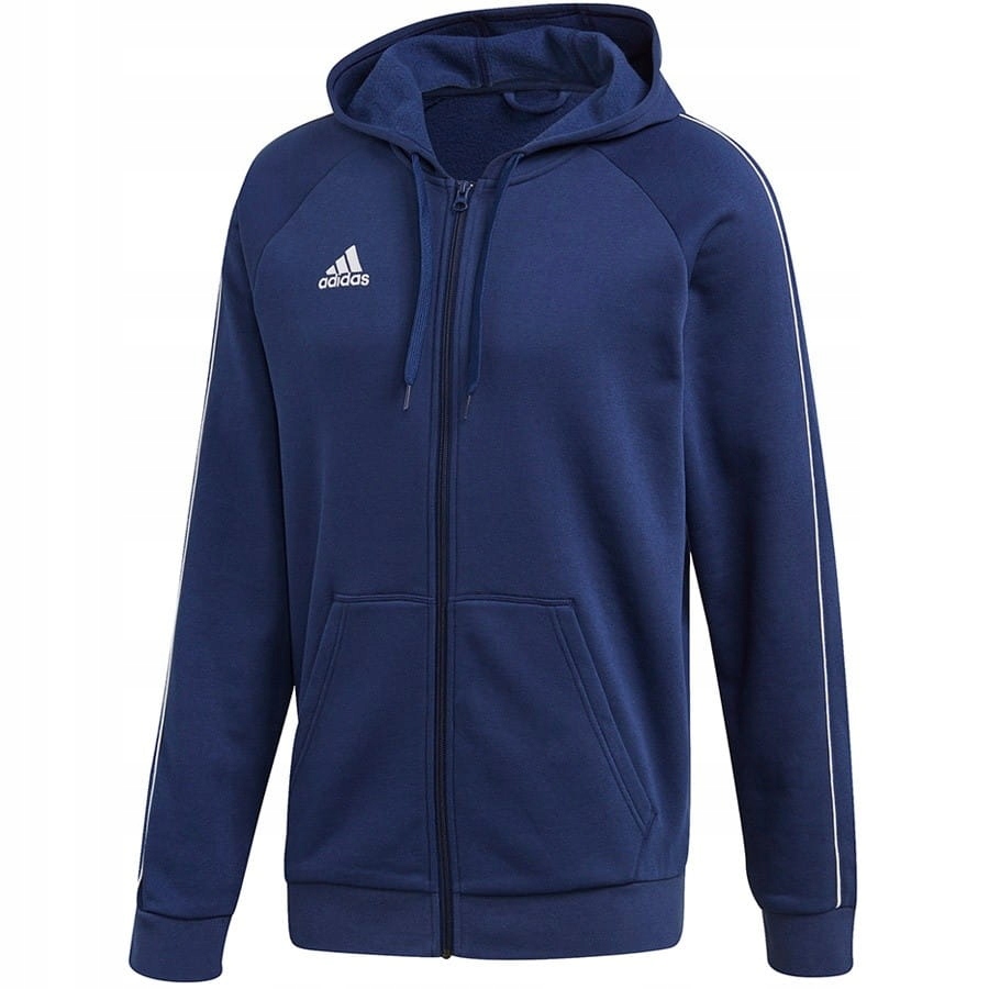 Bluza adidas Core 18 FZ Hoody FT8069 GRANATOWY; S