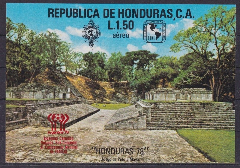 **WM78 Honduras Bl. 31 = 30€ - PIŁKA NOŻNA