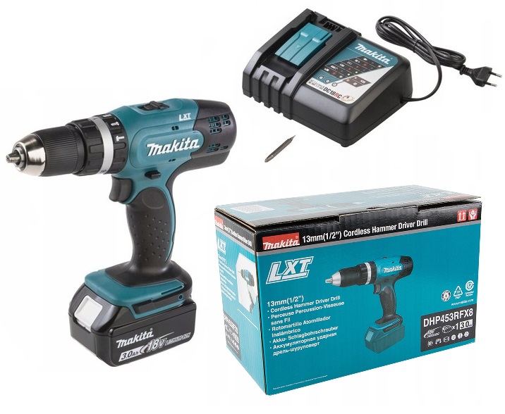 Купить УДАРНАЯ ДРЕЛЬ MAKITA DHP453RFX8 3Ah: отзывы, фото, характеристики в интерне-магазине Aredi.ru