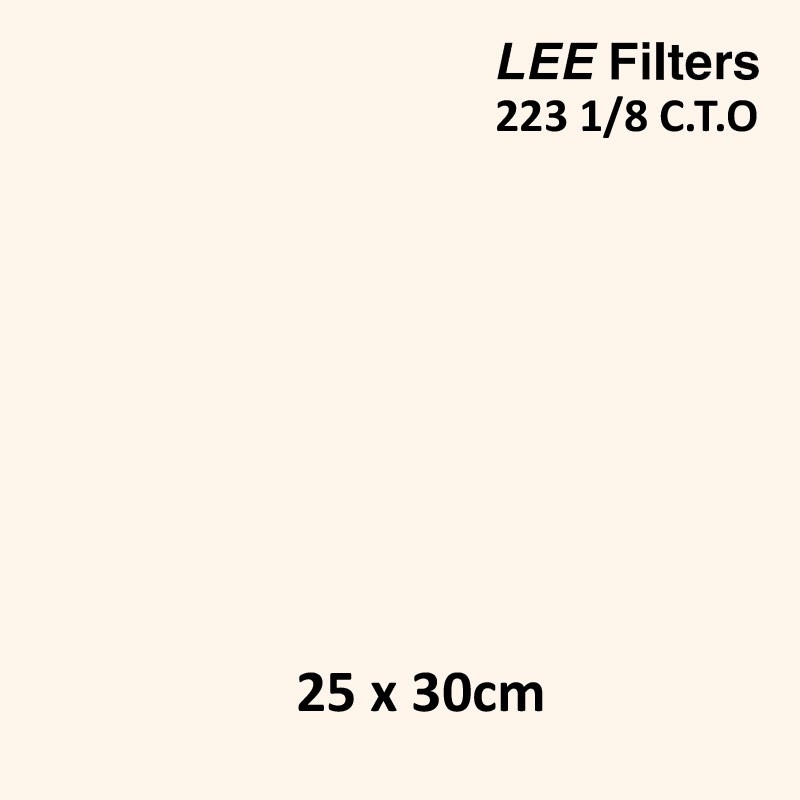 Filtr oświetleniowy Lee 223 1/8 CTO duży format