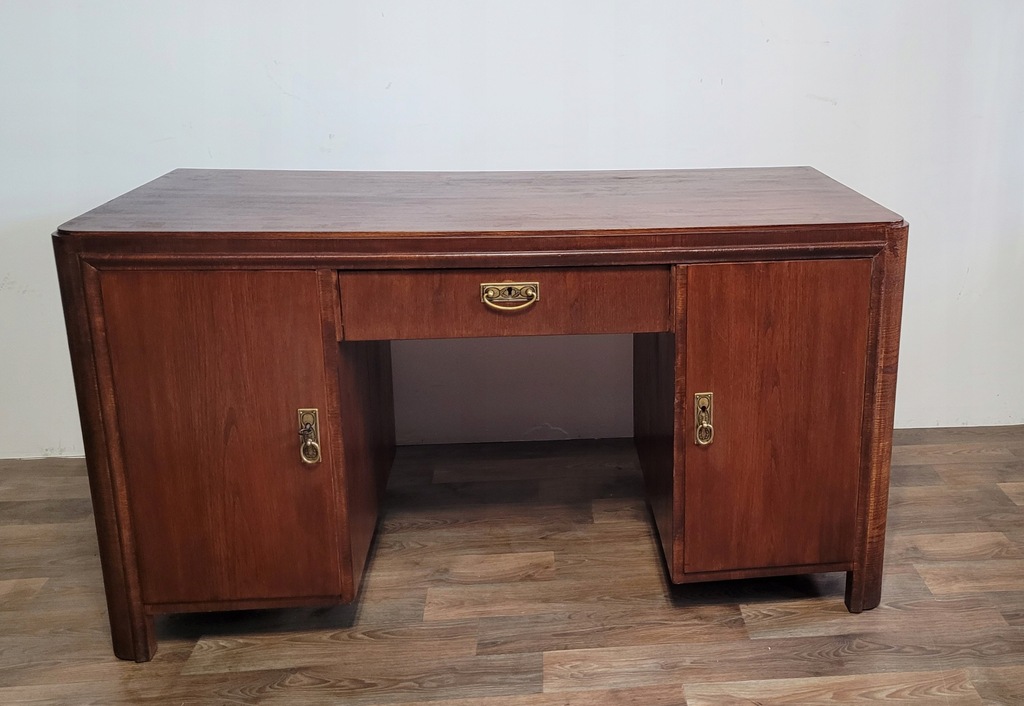 Biurko fornirowane w typie Art Deco; 0705