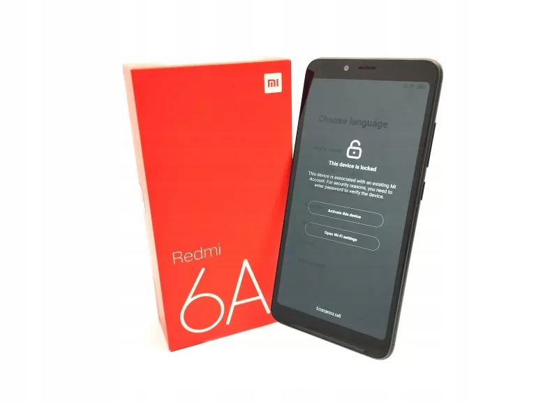 TELEFON XIAOMI REDMI 6A 2/16GB 5,54' ZABLOKOWANY!