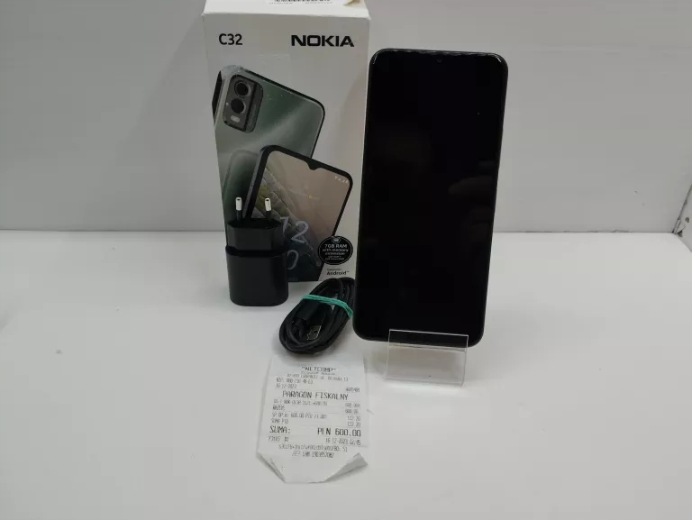 TELEFON NOKIA C32 KOMPLET RÓŻÓWY 4 GB / 64 GB