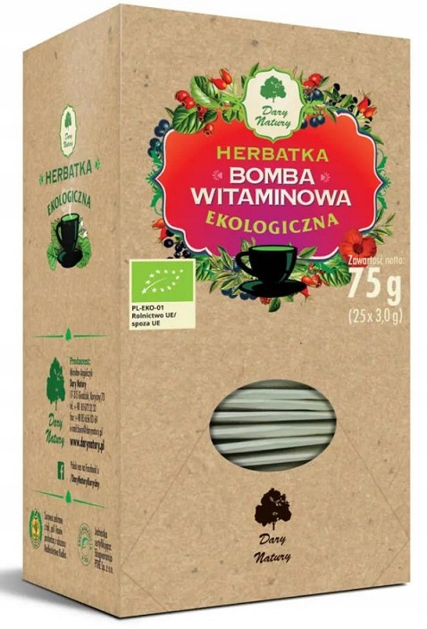 HERBATKA BOMBA WITAMINOWA BIO (25 x 3 g) 75 g - DA