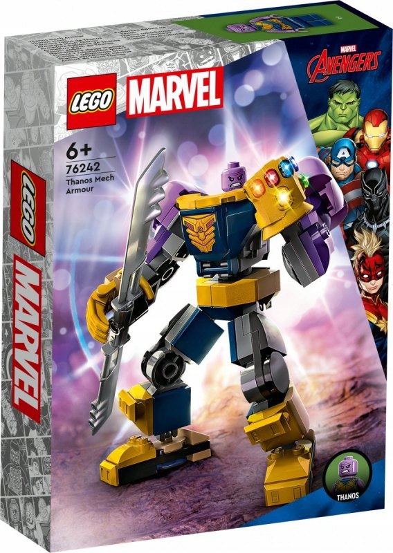 Klocki Super Heroes 76242 Mechaniczna zbroja Thano