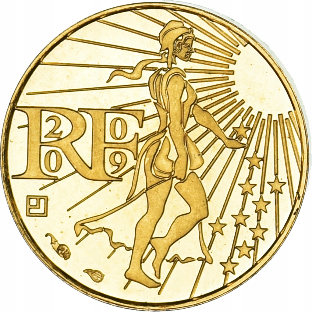 Francja, 100 Euro, 2009, Paris, MS(65-70), Złoto