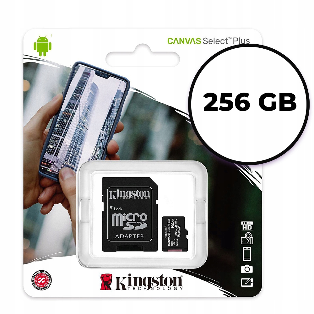 Karta pamięci KINGSTON Canvas Select Plus 256GB