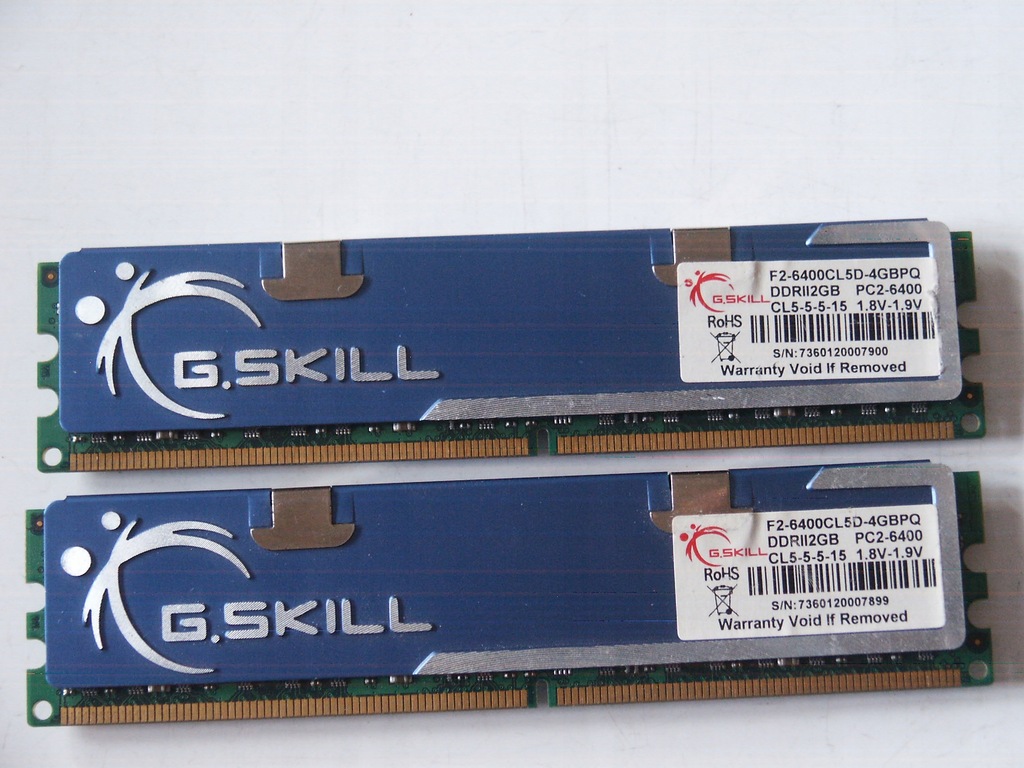 Pamięć DDR2 4GB 800MHz PC6400 G.Skill Blue Dual GW