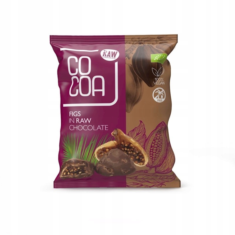 Figi w Surowej Czekoladzie Bio 70 g Cocoa