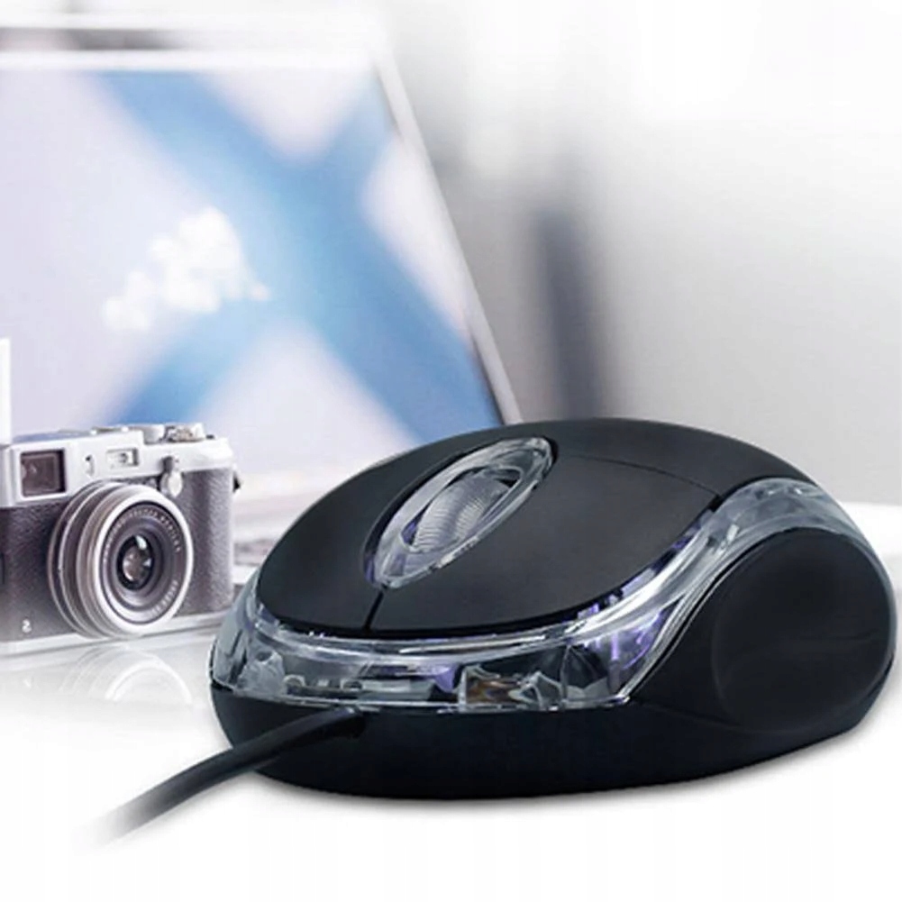 Mysz przewodowa 3D optyczna USB czarna