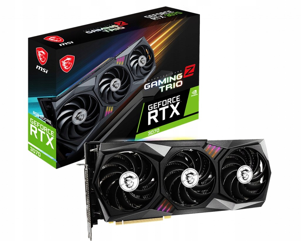 Karta Graficzna MSI RTX 3070 GAMING Z TRIO 8GB GDDR6 Nowa Pasta