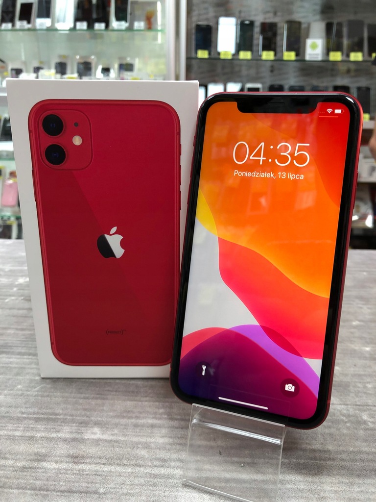 APPLE iPHONE 11 64GB GWAR.11.06.21 RED FV SZCZECIN