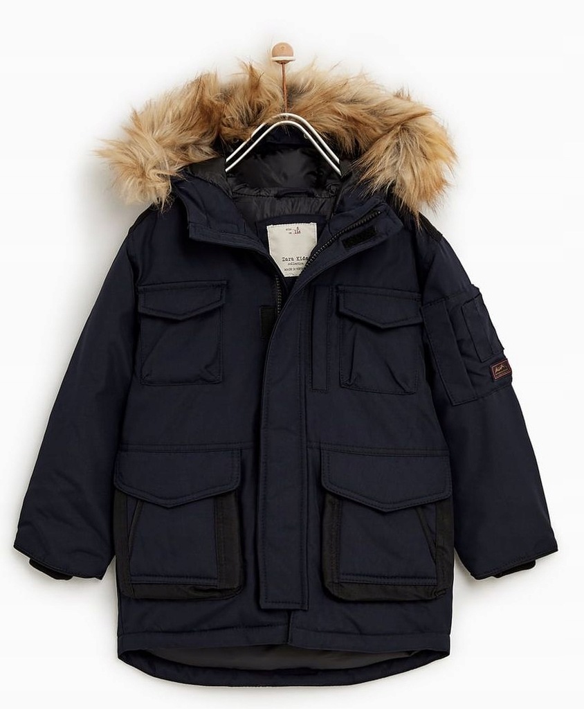 Kurtka Parka puchowa ZARA 122 cm