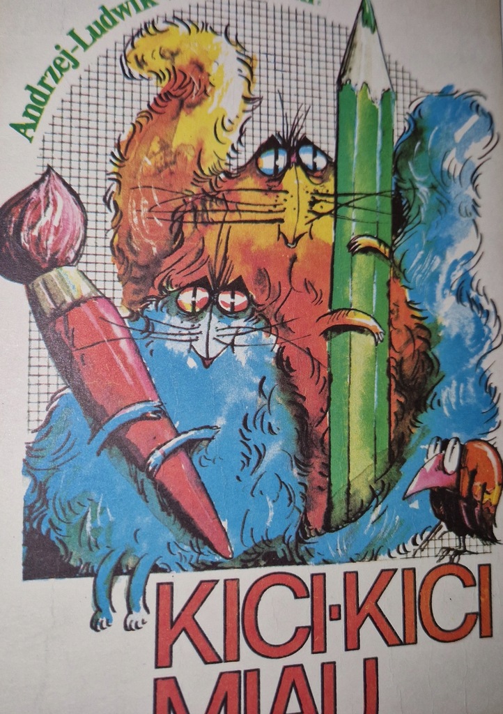 Malowanka Kolorowanka PRL Kici Kici Miau