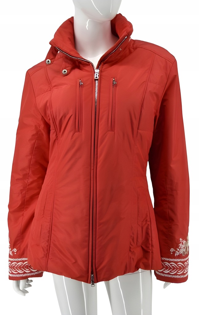 BOGNER kurtka damska narciarska czerwona hafty zimowa 40