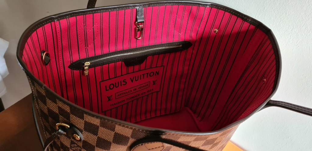 Louis Vuitton LV Neverfull MM Azur komplet - 6791846738 - oficjalne  archiwum Allegro