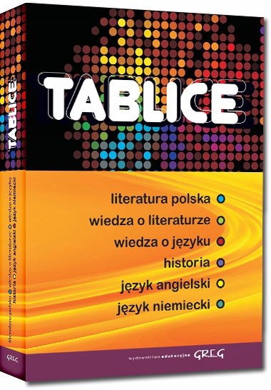 TABLICE LITERATURA POLSKA, WIEDZA O JĘZYKU TWARDA