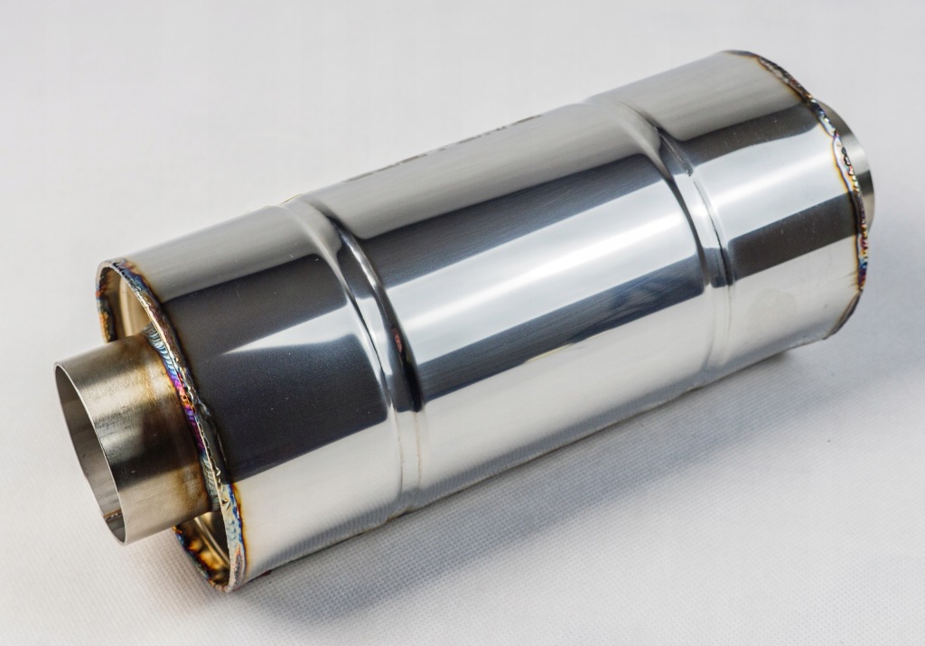 Tłumik Sportowy Przelotowy WLM 115mm Okrągły dł 400mm stal nierdzewna INOX