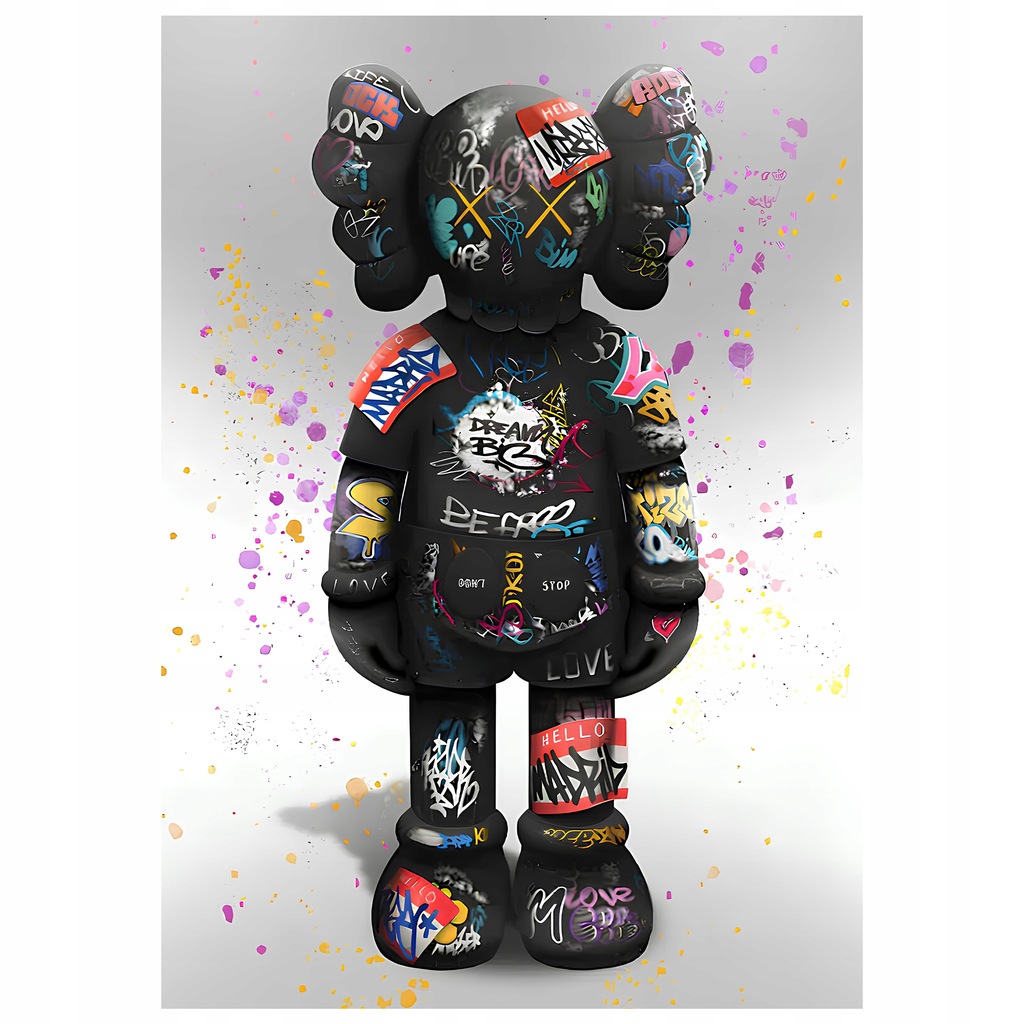 Plakat 84x59,4 A1 STREETWEAR kaws nike bape dior prada kultura walentynki