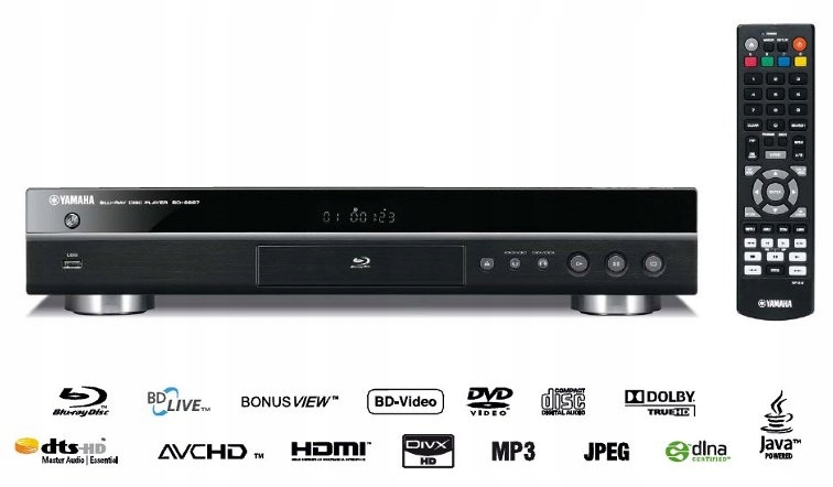 Odtwarzacz Blu-Ray Yamaha BD-S667 USB DLNA Black Czarny