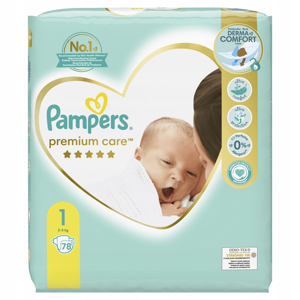 Купить Подгузники Pampers Premium Care 1 для новорожденных 78: отзывы, фото, характеристики в интерне-магазине Aredi.ru