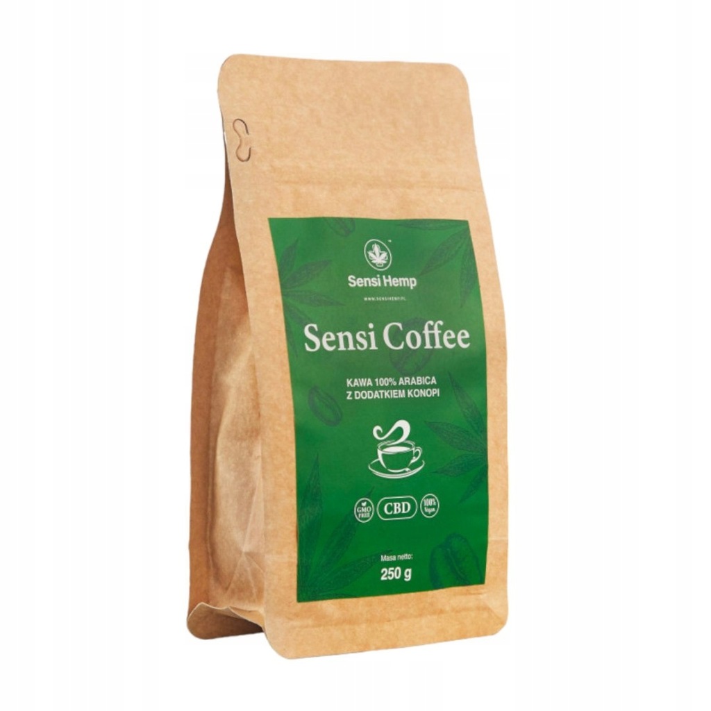 SENSI COFFEE Kawa Mielona Konopna 250g