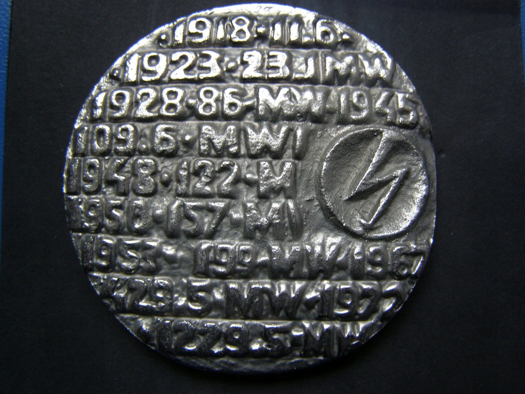 Medal - ŁAZISKA GÓRNE - 60 Lat Elektrowni.
