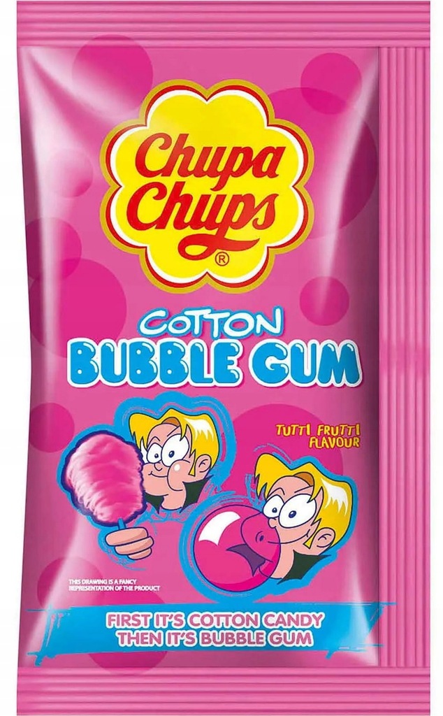 Chupa Chups Cotton Guma Balonowa Tutti Frutti 1szt