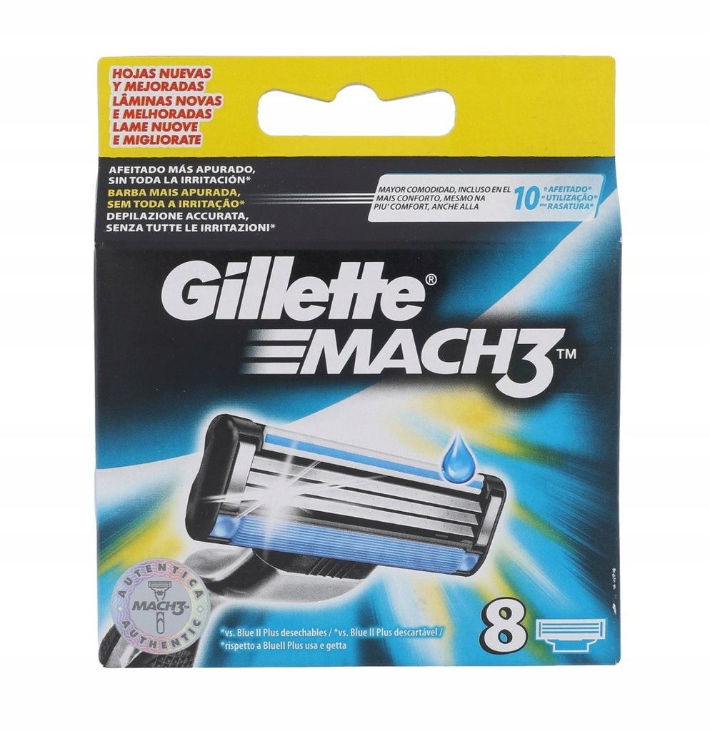 Gillette Mach3 Wkład do maszynki 8 szt (M) (P2)