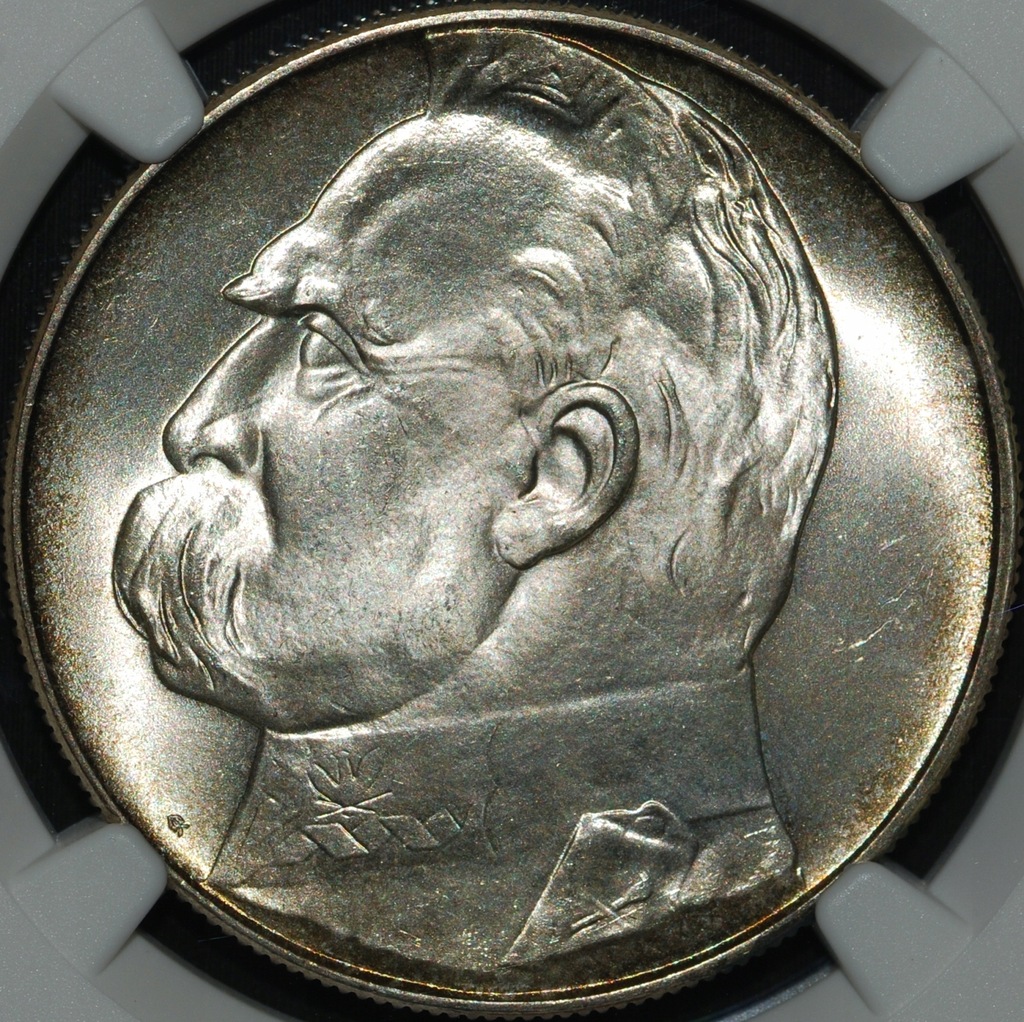 10 złotych 1939 Piłsudski - MS 66 - NGC - druga MAX NOTA