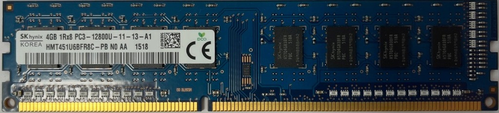 Pamięć RAM SKHynix 4GB DDR3L 12800U-11-13-A1 198