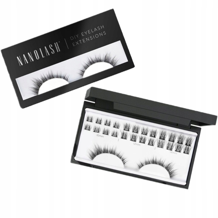 Nanolash DIY Eyelash Extensions sztuczne rzęsy w kępkach Divine 36szt. P1