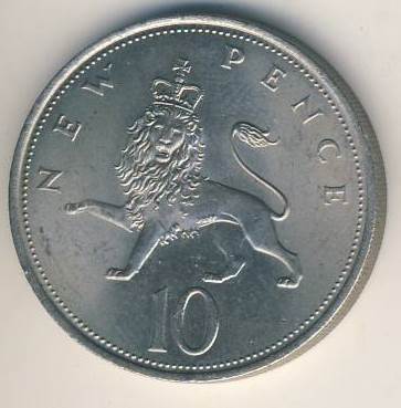 10 Penny 1968 r. - mennicza