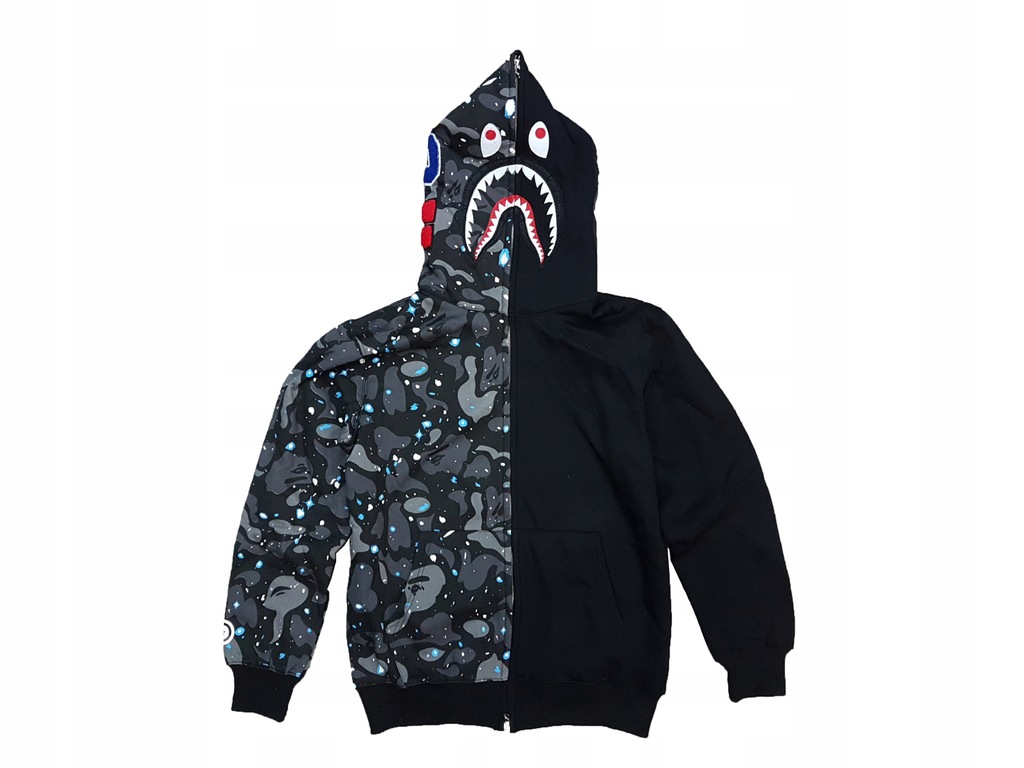 BAPE WGM Shark bluza męska rekin NOWA M