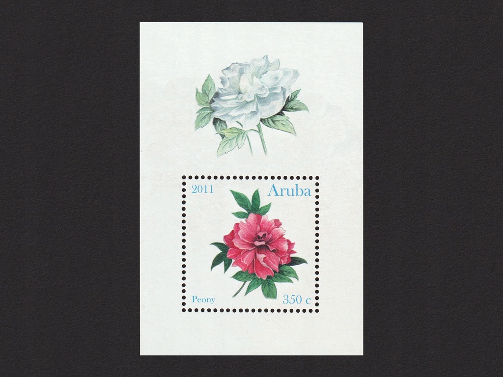 Купить Aruba Flowers Peony Peonies Серия 2 блока **: отзывы, фото, характеристики в интерне-магазине Aredi.ru