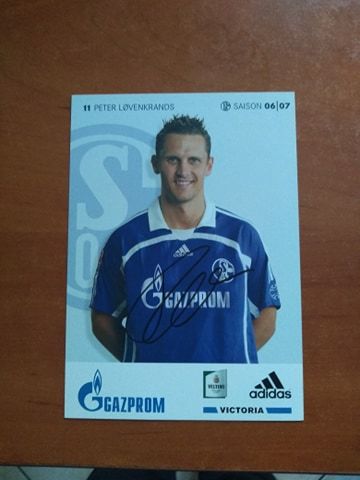 Peter lovenkrans FC Schalke 04 Oryginalny autograf